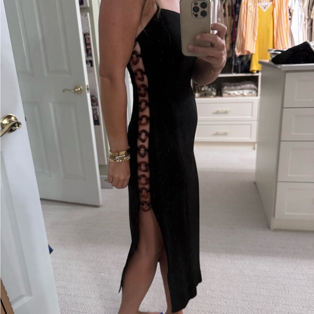 NWT St Agni black chain link dress